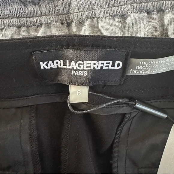 KARL LAGERFELD Black High waisted slacks - Picture 7 of 8